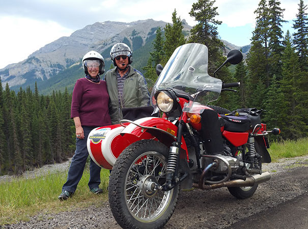 Rocky Mountain Sidecar Adventure High Spirits Adventure Tour customers enjoying the beautiful views